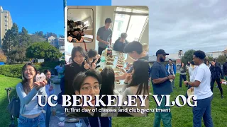 UC BERKELEY VLOG | first day of classes, club recruitment lore