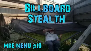 Billboard Stealth Camp / Stealth Camping  / MRE Menu #10