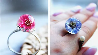 Beautiful DIY Flower and Epoxy resin jewelry You'll Love || Relax and Hand Made