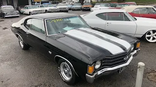 Test Drive 1972 Chevy Chevelle 454 Big Block SOLD for $27,900 Maple Motors