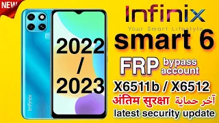 All Infinix FRP Bypass Android 11/12 | Infinix Smart 6 X6511b Google Account Bypass  Without Pc 2023