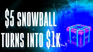 WHEN THE $5 SNOWBALL CHALLENGE TURNS TO 1K+!!!