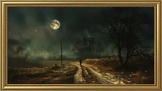 Vintage Man on Way Painting | Frame TV Art Screensaver for TV Wallpaper