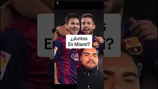 TRAIGANLE A MESSI EL CLUB DE AMIGOS A MIAMI Alba, Suarez, Busquets