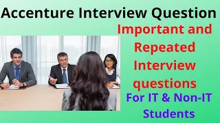 Accenture Interview Questions|| Accenture Repeated Questions @techlecture