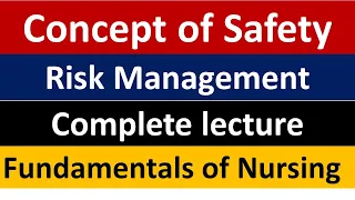 Patient Safety in Healthcare | Risk Management in Healthcare | Fundamentals Of Nursing |BSN lectures