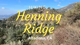 Hike #274N: Henning Ridge, Altadena, CA (Narrative Version)