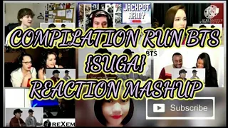 {BTS} Compilation Run BTS-SUGA BEING HIMSELF CHALLENGE√ | Reaction mashup