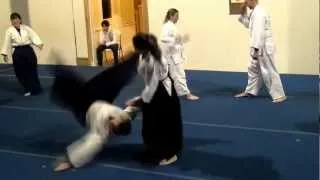 Aikido demonstration by 13 year old girl