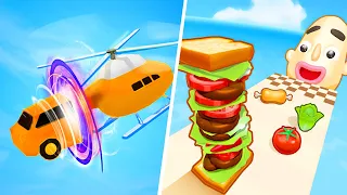Sandwich Runner | Shape-shifting - All Level Gameplay Android,iOS - NEW BIG APK UPDATE
