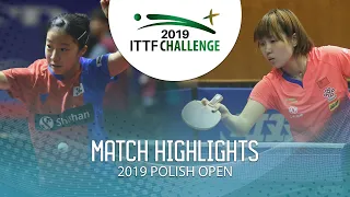 Shin Yubin vs Wu Yangchen | 2019 ITTF Polish Open Highlights (U21 R16)