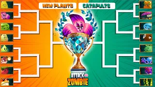 🍂🍂NEW PLANTS  Vs. CATAPULTS🍂🍂Who will win? - ATTACK ZOMBIE