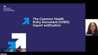 CHED Part 1 import notification for HRFNAO via the EU to GB from 31/01/2024 (CHED D)