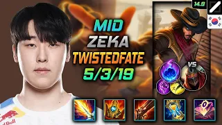 Twisted Fate Mid Build Zeka Lich Bane Arcane Comet - LOL KR Master Patch 14.9