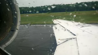 Takeoff from Izhevsk in an Izhavia Yak-42D