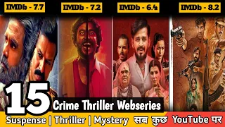 Top 15 Gangster Crime thriller New  Web Series in hindi 2023