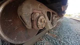 Up Close Wheel & Brake Inspection - Freight Train