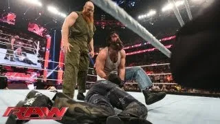 The Wyatt Family attacks R-Truth: Raw, July 15, 2013