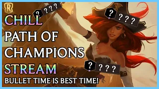 Miss Fortune vs Ezreal, Zed, & Nautilus Path of Champions | Legends of Runeterra Stream