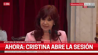 CRISTINA ABRE SESIONES ORDINARIAS 2023 en EL CONGRESO