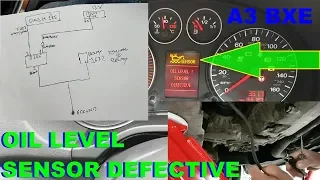 Audi A3 1.9TDI 8P Oil level and temperature sensor fault.  Fault finding and repair.