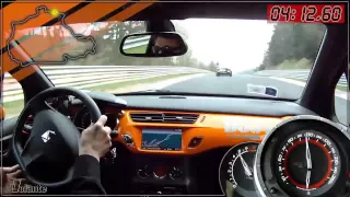 Citroen DS3 Racing en Nurburgring con pique incluído (BMW 135i)