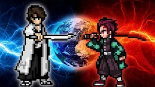 Captain Aizen V3 VS Tanjiro(All Form)in Jump Force Mugen