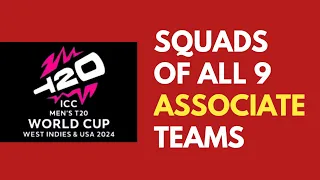 SQUADS Of Associate Teams | ICC T20 World Cup 2024 | Cricket News