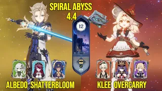 C0 Albedo Shatterbloom & C0 Klee Overcarry | Genshin Impact Spiral Abyss Version 4.4