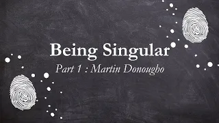 Being Singular [Martin Donougho]