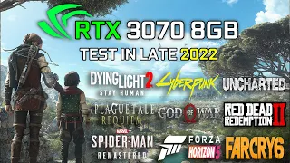 GeForce RTX 3070 8GB Test in Late 2022 | Test in 15 Latest Games | 1080p - 1440p