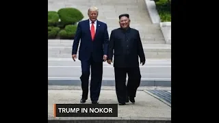 Trump steps into North Korea, in historic first