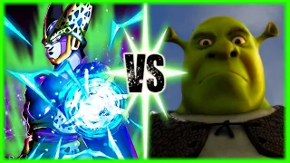 Perfect Cell Vs Shrek  ( Ft. Prince Vegeta, Slick Goku, SSJ9K and KronkForce)