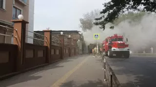 Новочеркасск  7.10.2016 Пожар на ул. Пушкинская