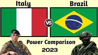 Italy vs Brazil Military Power Comparison 2023 | Brazil vs Italy military | world military power