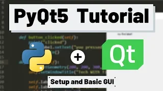 PyQt5 Tutorial - Setup and a Basic GUI Application