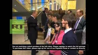 Russia: Putin all ears for children's Sochi songs