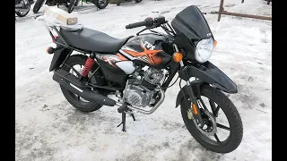 Индийский мотоцикл TVS HLX 150X. Обзор.