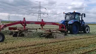 Riadkovanie Senáže 2024|PDP Veľké Kostoľany|New Holland T6.180 +Pottinger EuroTop651A