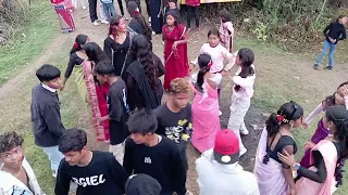 Tharu wedding dance । Kammar tohar kare lap lap ।