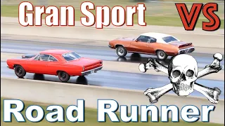 1969 Plymouth Road Runner vs 1972 Buick GS Stage 1 NO COMMENTARY