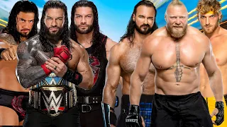 Can 3 Roman Reigns Defeat Brock Lesnar Drew McIntyre & Logan Paul WWE 2K22