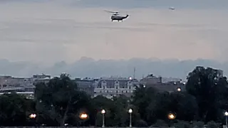 President Biden / Marine One by Washington Monument and Landing at White House after Florida Trip