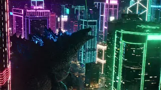 Godzilla arrives in Hong Kong (no background music) - Godzilla vs Kong