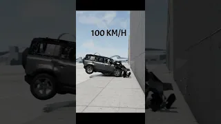 Land Rover Defender Crash Test #shorts #beamngdrive