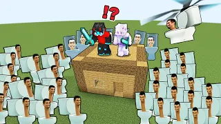 We Are SURROUNDED By SKIBIDI TOILET in Minecraft