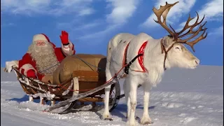 Santa Claus for kids: best reindeer rides of Father Christmas in Lapland Finland for children