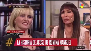 Fuerte cruce entre Moria Casán y Romina Manguel en el programa de Luis Novaresio