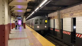 MTA New York City Subway 96 Street Bound Westinghouse R68 (Q) Train via (R) Line @ DeKalb Avenue