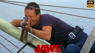 Jaws (1975) FINAL "Smile You Son of a..." Scene Movie Clip 4K UHD HDR